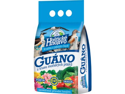 Hoštické - guáno 2,5 kg granulované