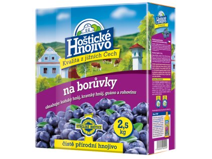 Hoštické - borůvky 2,5 kg s guánem