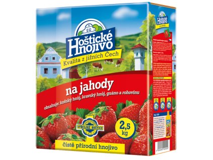 Hoštické - jahody 2,5 kg s guánem