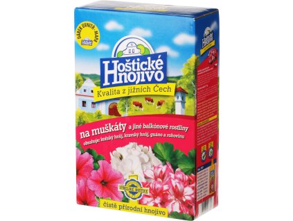 Hoštické - muškáty 1 kg s guánem