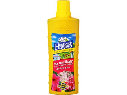 Hoštické tekuté - muškáty 500 ml s guánem