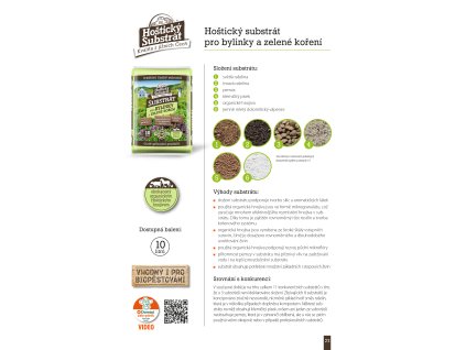 Substrát Forestina - Hoštický Pro bylinky a zelené koření 10 l