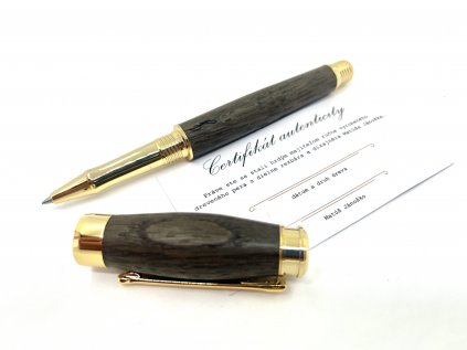 Drevené guľôčkové pero Donatus  Subfosilný dub-zlaté