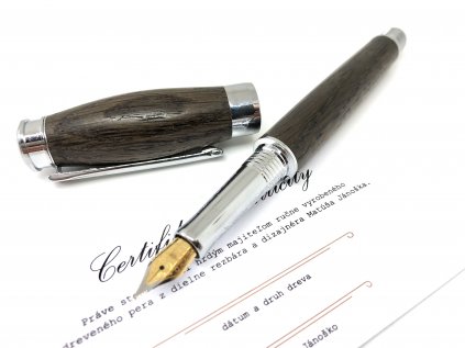 Drevené plniace pero Donatus  Subfosilný dub-chróm