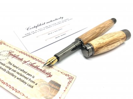 Drevené plniace  pero Donatus  Sud od Whiskey- kovo