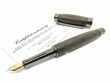 Drevené plniace pero Donatus  Subfosilný dub-kovové