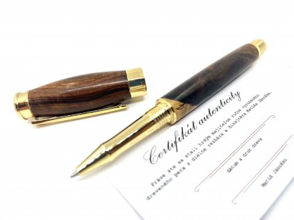 Jediný kus! Drevené guľôčkové pero Donatus desert Iron wood