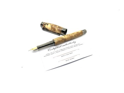 Drevené plniace  pero Donatus  Stabilizovaný hrab extra - kovové