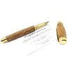 Drevené plniace  pero Donatus  Sud od Whiskey- zlaté