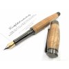 Drevené plniace pero Donatus  Čerešňa - kovová