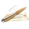 Drevené guľôčkové pero Donatus  Dubový sud od whiskey-chróm