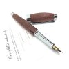 Drevené plniace pero Donatus  Purpurové drevo - chróm