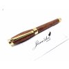 Drevené plniace  pero Donatus  Bubinga zlatá