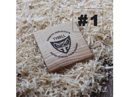 Dřevenný podtácek, filmové, Blade Runner  masivní dřevo s gravírováním