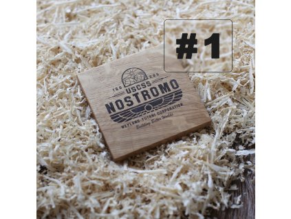 Dřevenný podtácek, filmové, Alien  masivní dřevo s gravírováním