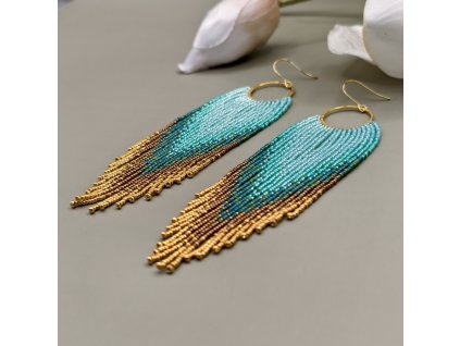 Tyrkysové náušnice