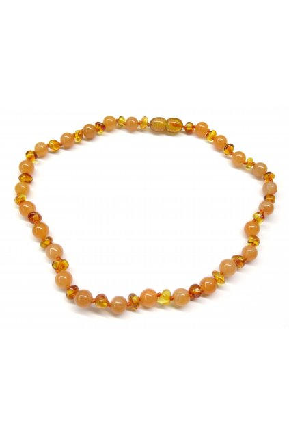 medový jantar a avanturín