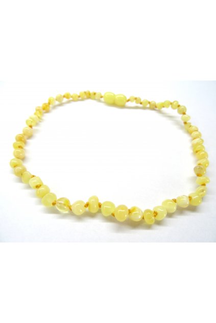 Jantarové korálky - KULATÉ LEŠTĚNÉ MLÉČNÉ