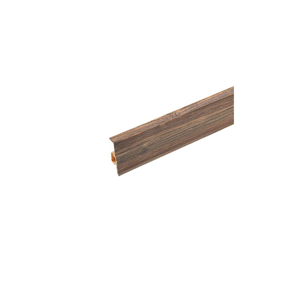 46752 lista soklova pvc cezar 60 dub porter tmavy m407 60x20x2500 mm
