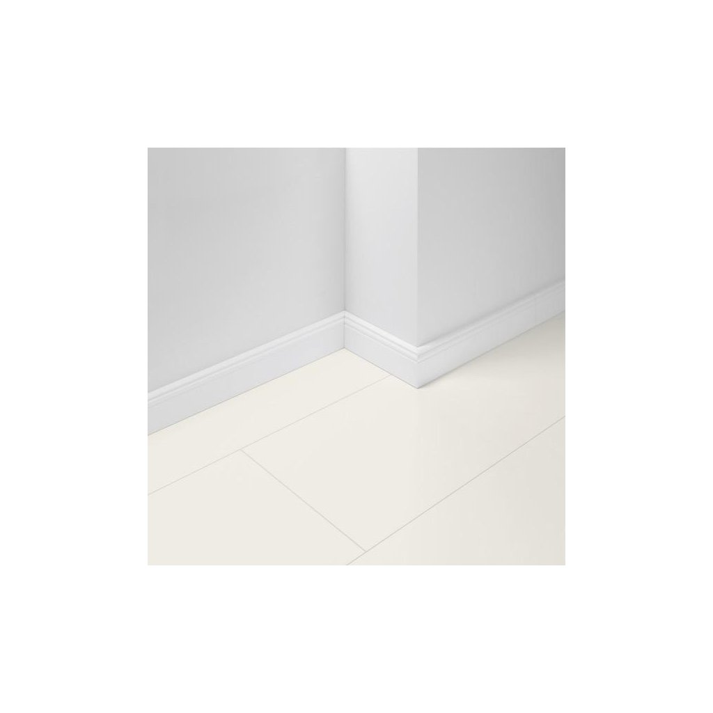 Lišta soklová Parador Hamburg HL1 Biela D001 1745471 MDF fólia 2200x19x65 mm