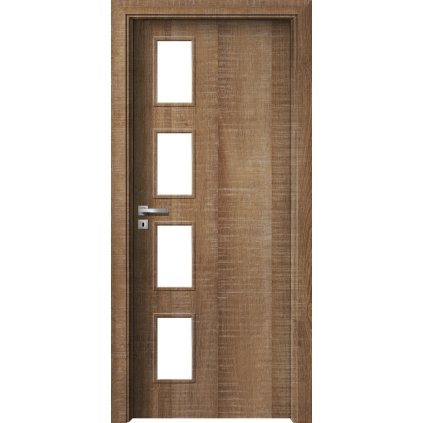 Interiérové dvere Delta.14 Dub authentic (Otváranie Pravé, Výplň Plná drevotrieska)