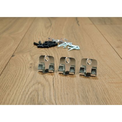 37650 uchyt na soklove listy egger clipstar kovovy