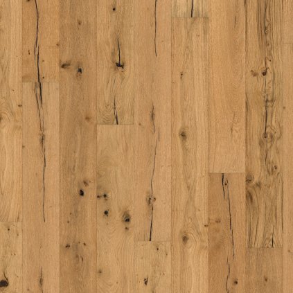 Engineered Wood Flooring Trendtime 8 Classic, Brushed Oak naturaloil plus elephant skin widepl V-groove, 1739952, 1882x190x15 mm