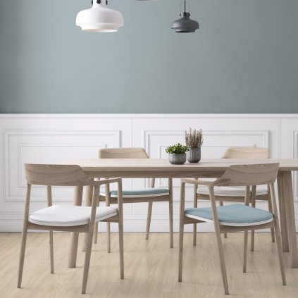 kompozitna podlaha gerflor virtuo 55 rigid acoustic blomma light jedalen