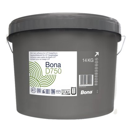 Lepidlo Bona D750, 14 kg 1-zložkové disperzné s vláknami, na PVC a Vinyl