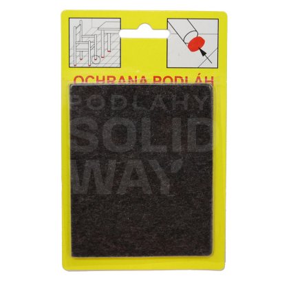 Podložky Filcové samolepiace Hnedé, Typ 108 - 82x100 mm, hr. 3 mm, 1 ks/bal