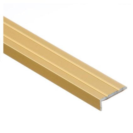 Profil AL schodový "L" 25x10 mm, elox Zlato 02, 2,7 m, samolepiaci, LSW10K Cezar
