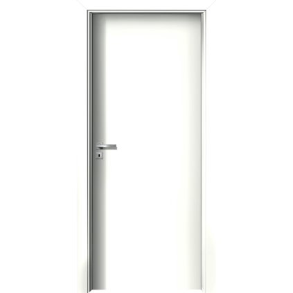 Interiérové dvere Alfa.01 Biela pór (Otváranie Pravé, Výplň Plná drevotrieska)