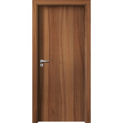Interiérové dvere Alfa.01 Orech (Otváranie Pravé, Výplň Plná drevotrieska)
