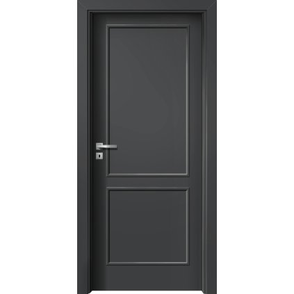 Interiérové dvere Alfa.04 Diamantovo sivá (Otváranie Pravé)