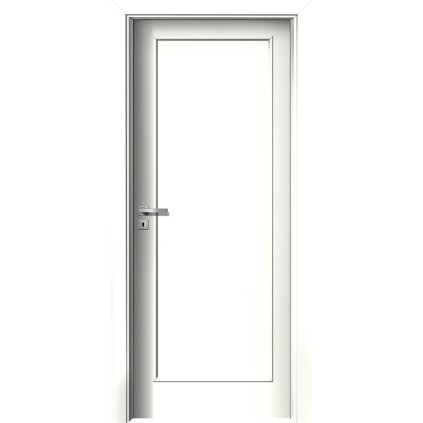 Interiérové dvere Alfa.11 Biela pór (Otváranie Pravé, Výplň Plná drevotrieska)