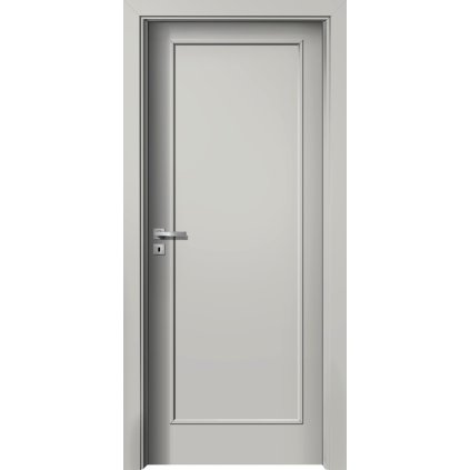 Interiérové dvere Alfa.11 Sivá (Otváranie Pravé, Výplň Plná drevotrieska)