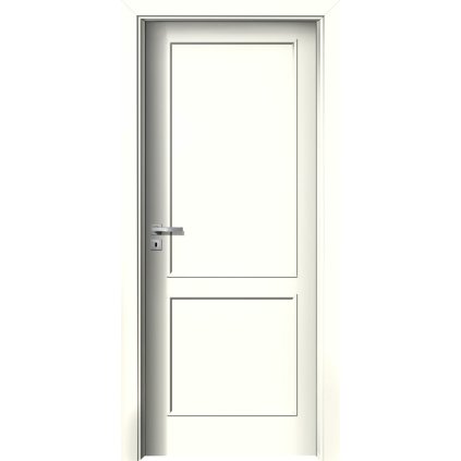 Interiérové dvere Alfa.12 Biela (Otváranie Pravé, Výplň Plná drevotrieska)