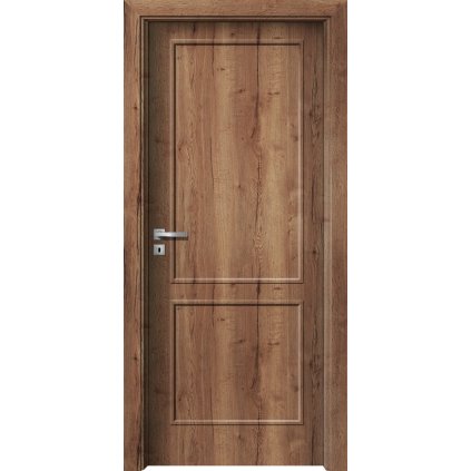 Interiérové dvere Alfa.12 Dub halifax tabakový (Otváranie Pravé, Výplň Plná drevotrieska)