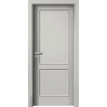 Interiérové dvere Alfa.12 Sivá (Otváranie Pravé, Výplň Plná drevotrieska)