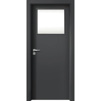 Interiérové dvere Beta.03 Diamantovo sivá (Otváranie Pravé, Výplň Plná drevotrieska)