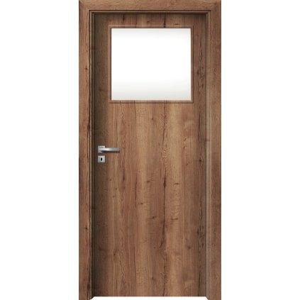 Interiérové dvere Beta.03 Dub halifax tabakový (Otváranie Pravé, Výplň Plná drevotrieska)