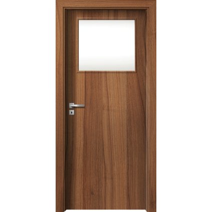 Interiérové dvere Beta.03 Orech (Otváranie Pravé, Výplň Plná drevotrieska)