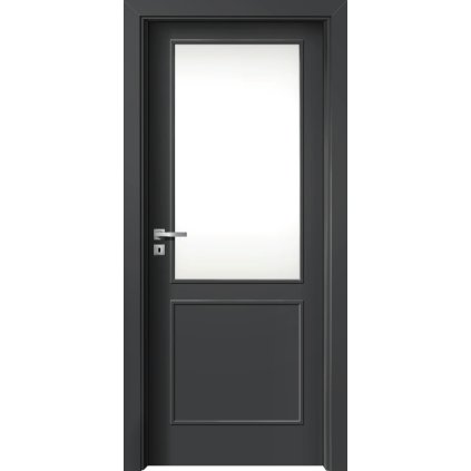 Interiérové dvere Beta.04 Diamantovo sivá (Otváranie Pravé, Výplň Plná drevotrieska)