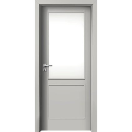 Interiérové dvere Beta.04 Sivá (Otváranie Pravé, Výplň Plná drevotrieska)