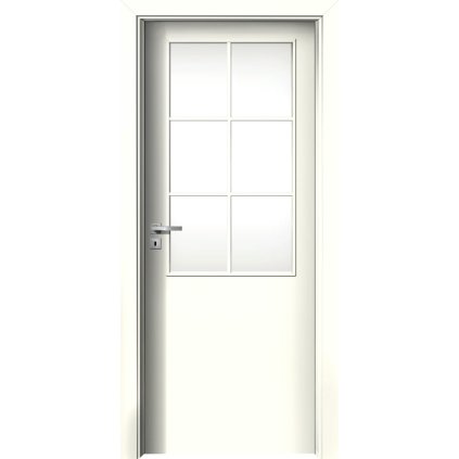 Interiérové dvere Beta.11 Biela (Otváranie Pravé, Výplň Plná drevotrieska)