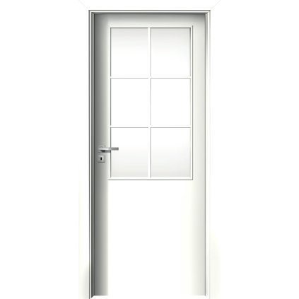 Interiérové dvere Beta.11 Biela pór (Otváranie Pravé, Výplň Plná drevotrieska)