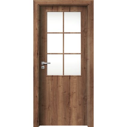 Interiérové dvere Beta.11 Dub halifax tabakový (Otváranie Pravé, Výplň Plná drevotrieska)