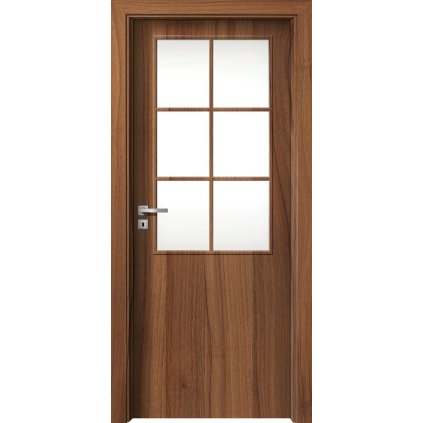 Interiérové dvere Beta.11 Orech (Otváranie Pravé, Výplň Plná drevotrieska)