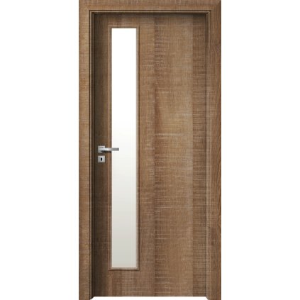 Interiérové dvere Delta.01 Dub authentic (Otváranie Pravé, Výplň Plná drevotrieska)