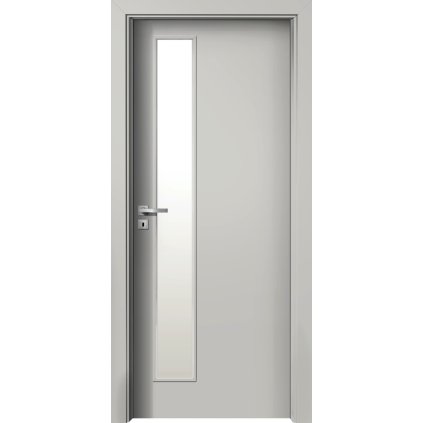 Interiérové dvere Delta.01 Sivá (Otváranie Pravé, Výplň Plná drevotrieska)